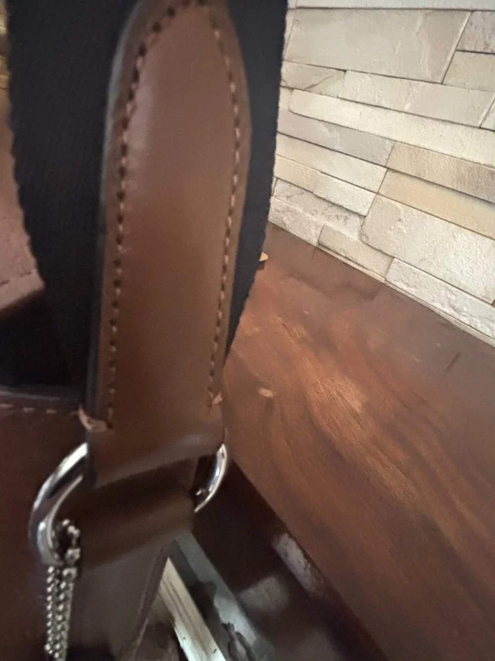 COACH Henry Messenger Bag Pebble Leather Dark Saddle Brown Laptop Crossbody Mint